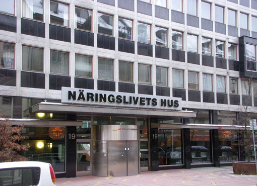 Här i Näringslivets Hus på Storgatan i Stockholm hamnar Sveriges Bussföretag. Foto: Holger Elgaard.