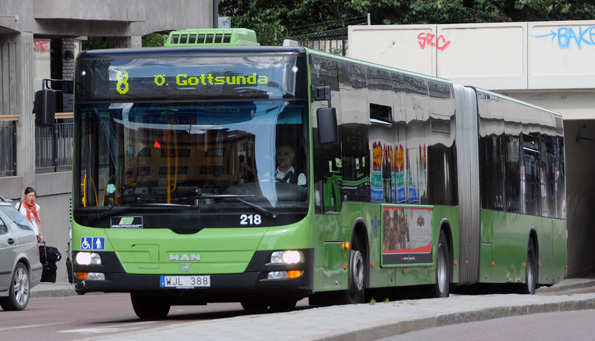 En spottloska mot en bussförare i Uppsala har nu blivit ett domstolsärende. Arkivbild: Ulo Maasing.