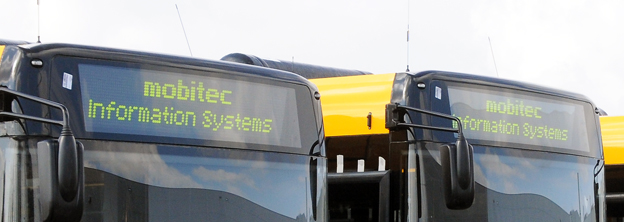 Mobitec är välkänt för sina destinationsskyltar för bussar. Foto: Ulo Maasing.
