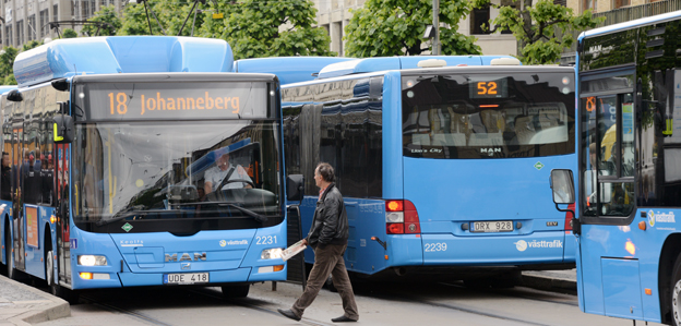 Resandet med bussar och tåg i Västra Götaland har slutat öka. Foto: Ulo Maasing.
