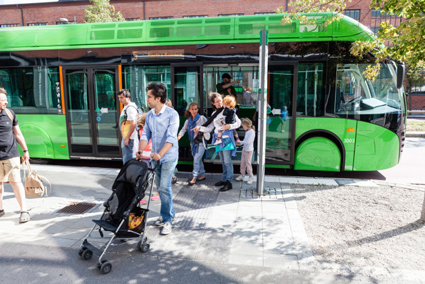 Sedan Malmlexpressen började köra har bussresandet gått upp radikalt. Foto: Malmö Stad.