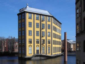 En av Norrköpings mest kända byggnader, "Strykjärnet". Foto: Thuresson/Wikimedia Commons.