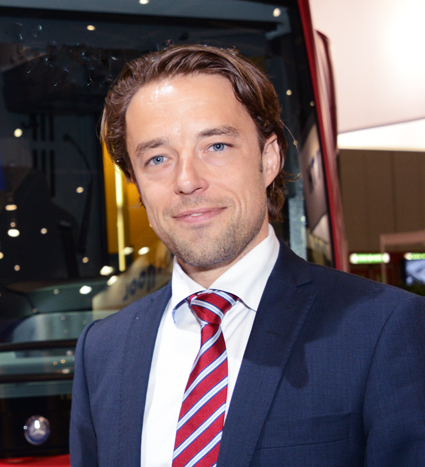 Efter att ha varit försäljningschef för Mercedes-Benz bussar i Sverige sedan 2008 blir Håkan Jönsson i höst ansvarig för Daimler Buses marknad och försäljning i Östeuropa och Centralasien. Foto: Ulo Maasing.