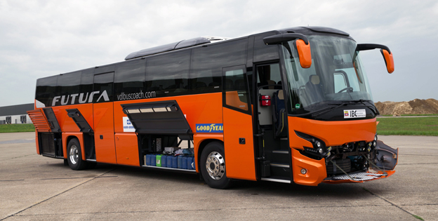 VDL Futura FMD2, funnen mest ekonomisk för expressbusstrafik av fyra testade bussar.