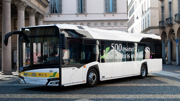 Solaris har levererat 500 bussar till Italien. Foto: Solaris.