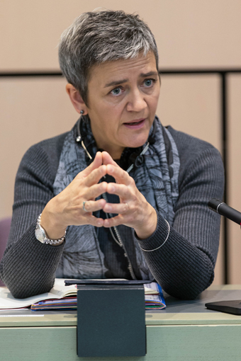EU:s konkurrenskommissionär Margrethe Vestager. Foto: EU-kommissionen.