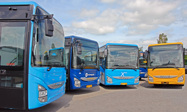 Iveco Bus levererar i sommar och hjöst 142 Iveco Crossway till danska bussoperatörer. Foto: Iveco.